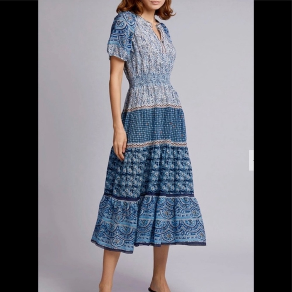 Sea New York Blue Bella Midi Dress in Orchid - Picture 8 of 14